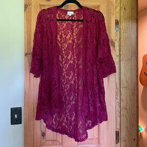 LulaRoe Lace "Lindsay" Kimono